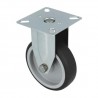 Kółko gumowe 100mm stała płytka inox 90kg mod.2562