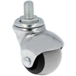Kółko gumowe 40mm sworzeń gwint M10 40kg mod.2518