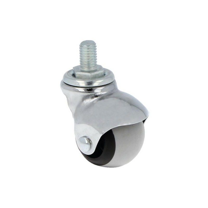 Kółko gumowe 40mm sworzeń gwint M10 40kg mod.2518