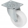 Kółko nylonowe 100mm obrotowa płytka białe 200kg mod.2550