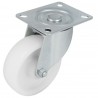 Kółko nylonowe 100mm obrotowa płytka białe 200kg mod.2550
