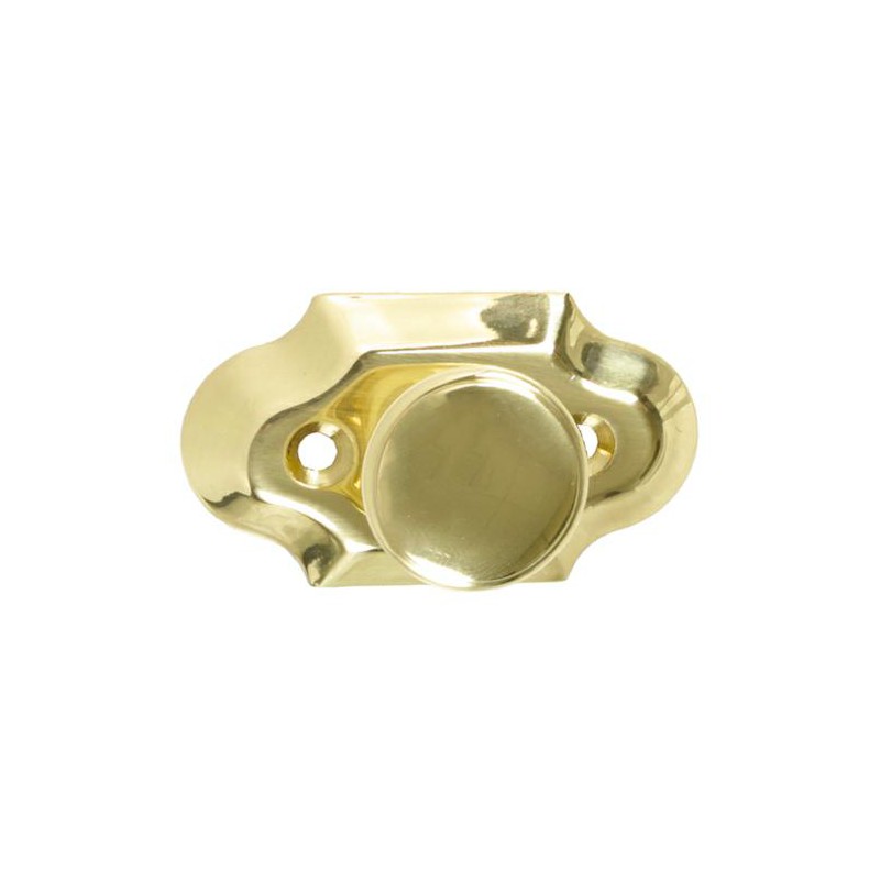 Gałka z szyldem mosiężna 60x34mm meblowa mod.27
