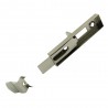 Zasuwka meblowa stalowa 60mm niklowana mod. 368