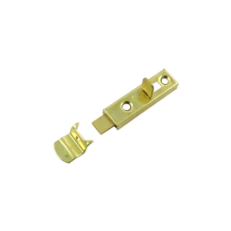 Zasuwka meblowa stalowa 50mm mosiądzowana mod.368