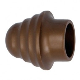 Końcówka zaślepka do drążka ubraniowego fi.16mm brązowa mod.1