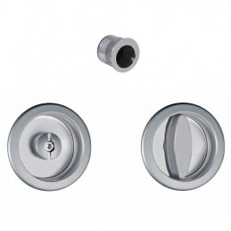 Uchwyty wpuszczane do WC okrąg 60mm chrom satyna SCIVOLA Q + uchwyt na palec