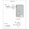 Uchwyty wpuszczane do WC okrąg 60mm chrom satyna SCIVOLA Q + uchwyt na palec
