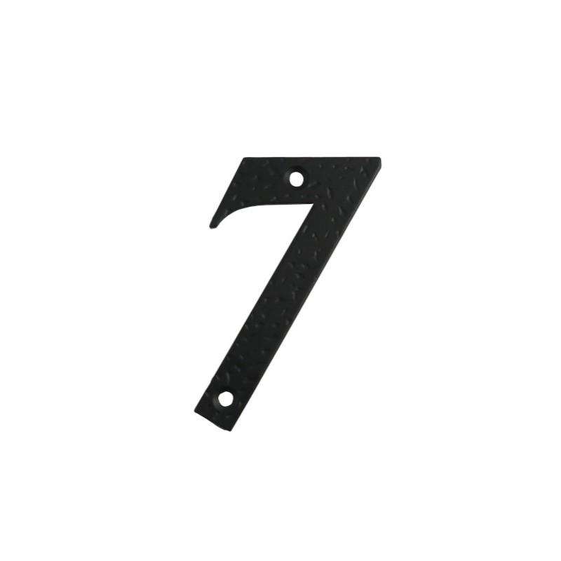 Cyfra 7 czarna 10cm - blister
