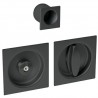 Uchwyt wpuszczany do WC kwadrat 60x60mm czarny mod. SCIVOLA-Q