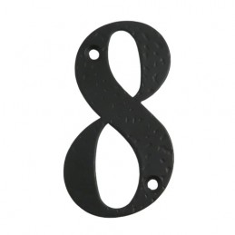 Cyfra 8 czarna 10cm - blister