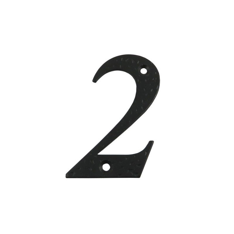 Cyfra 2 czarna 10cm - blister