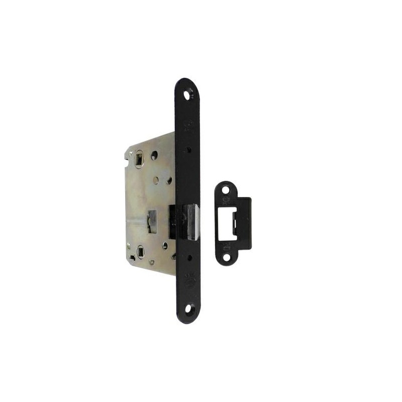 Zamek drzwiowy łazienkowy 70/50 czarny mod. 5400