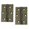 Zawias mosiężny 60x40mm złoto antyczne splatany 2szt. mod. 1002DIS