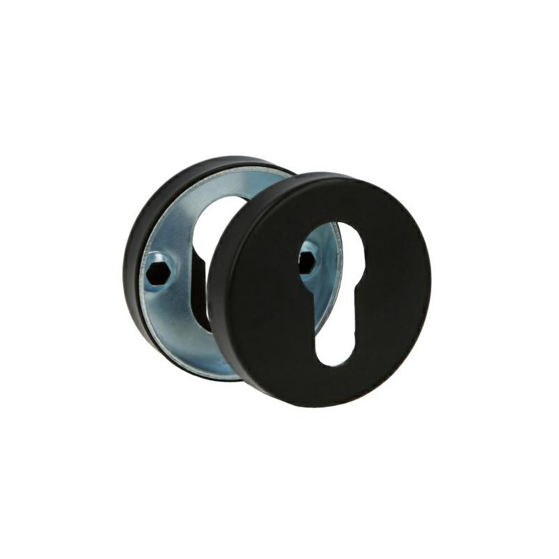 Szyld wkładki rozeta 53mm INOX czarny mod.3RX