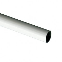 Pręt ubraniowy 1-20x18mm-2m biały