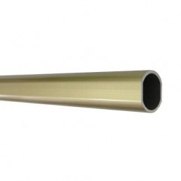 Pręt Drążek ubraniowy 20x18mm dł.4m złoty mod.1 do szafy