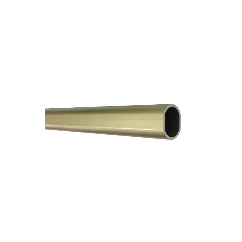 Pręt Drążek ubraniowy złoty mat 2m 20x18mm mod.1 do szafy