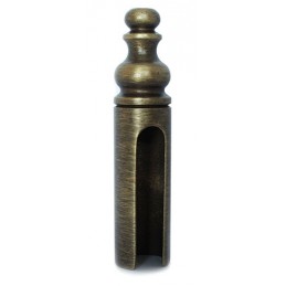 Osłonka do zawiasu wkręcanego fi.15mm mosiądz brąz matowy ozdobna mod. 3154