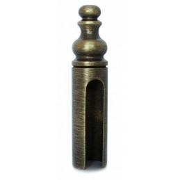 Osłonka do zawiasu wkręcanego fi.16mm mosiądz brąz matowy ozdobna mod. 3154