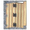 Zawias do okiennic łamanych 90x60mm czarny mod. 9010