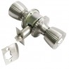 Gałka z zamkiem do łazienki inox mod.602