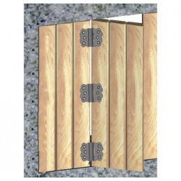 Zawias do okiennic 55x70x3mm czarny matowy mod.9000 DIS