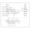 Zawias AGB 119-50/14 prawy