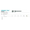Wkręty do PVC 4,3x25 chrocynk PH2 łeb stożkowy FRAMEX 100szt.
