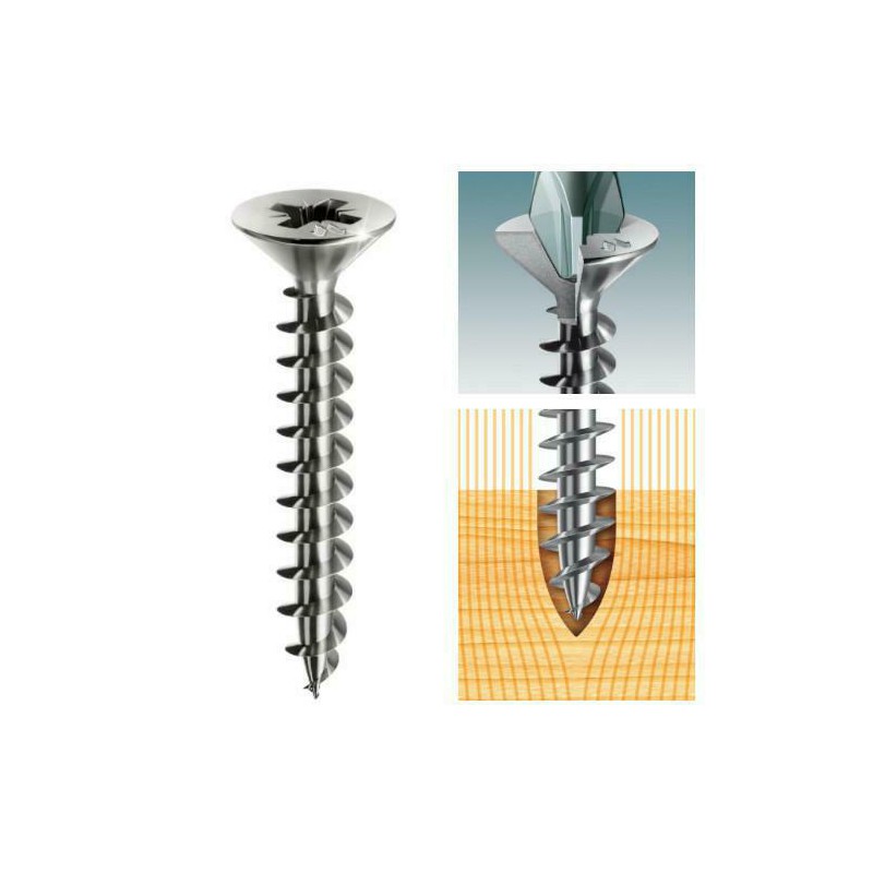 Wkręty Inox 3,5x25 PZ łeb stożkowy Panelvit 100szt.