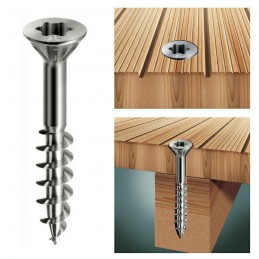 Wkręty 5x50 Inox TX łeb stożkowy z żebrowaniem Panelvit 100szt.