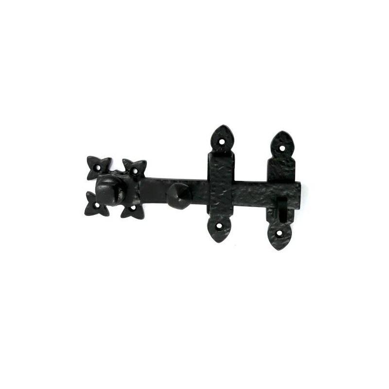 Zamknięcie furtki bramy czarne rustykalne 60x190mm