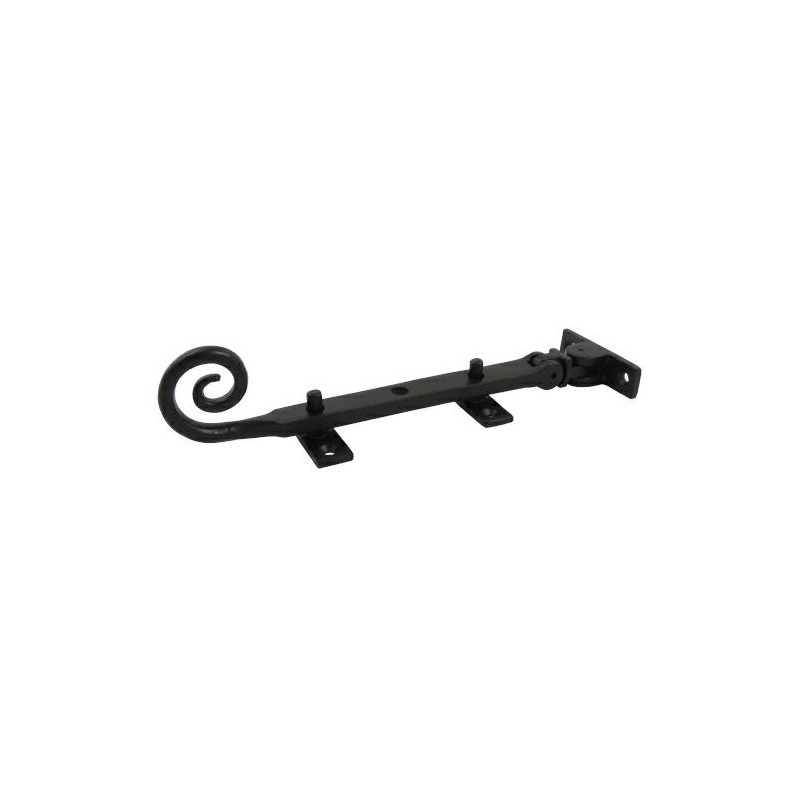 Ogranicznik otwarcia czarny zawinięty ogon 203mm