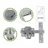 Zasuwa z blokadą 2-88x153 chromowana