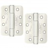 Zawias do drzwi 102x76mm stal nierdzewna INOX chrom połysk splatany 2szt.