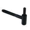 Trzpień zawiasu fi.9mm wkręcany w mur dł. 85mm czarny mod. 2995