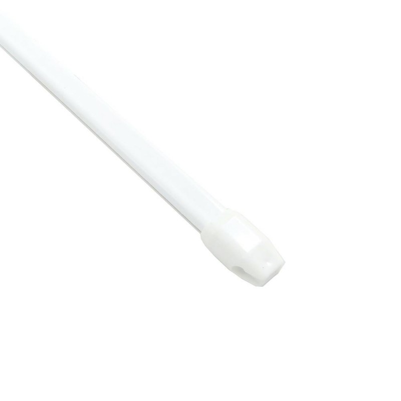 Zazdrostka owalna rozsuwana karnisz 40-70cm biała mod.2
