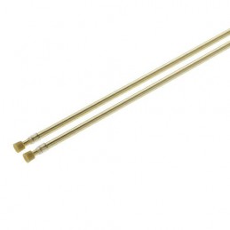 Zazdrostka rozporowa karnisz 45-80cm złota 2szt. mod.1