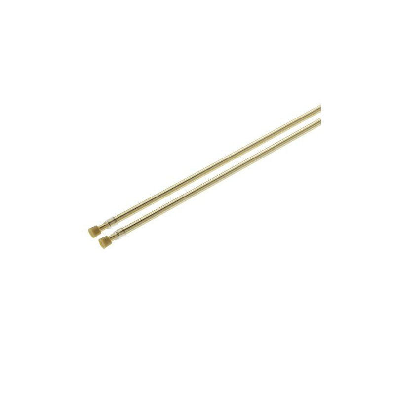 Zazdrostka rozporowa karnisz 45-80cm złota 2szt. mod.1