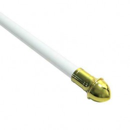 Zazdrostka rozsuwana karnisz 75-135cm biało - złota mod.4