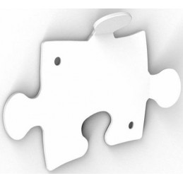Wieszak PUZZLE biały (517)