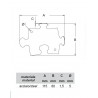 Wieszak PUZZLE czarny 517
