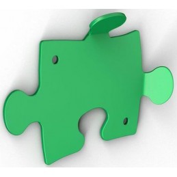Wieszak PUZZLE zielony