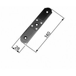 Łącznik V 28x140 czarny AGB