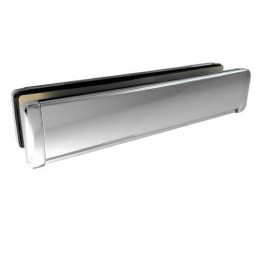 Wrzutnia na listy ze szczotką Inox chrom połysk mod.TN8210