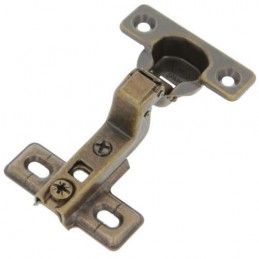 Zawias puszkowy 26mm złoto antyczne front wpuszczany mod.4712