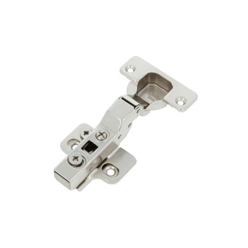 Zawias puszkowy 35mm samozamykający niklowany front bliźniaczy CLIP mod.5100
