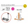 Zawias puszkowy 35mm niklowany front bliźniaczy mod. NIZA 4600