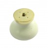 Gałka meblowa ceramiczna 25mm kremowa kwiatowy motyw Giglio Gialo IT-P59