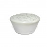 Gałka meblowa ceramiczna Botanic 50mm biało szara motyw kwiatowy IT-P36