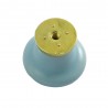 Gałka meblowa ceramiczna 30mm kropki niebiesko złota